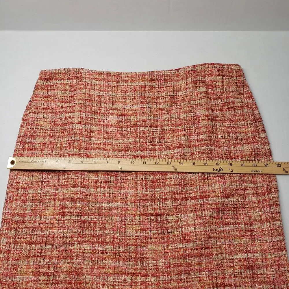 Talbots Pink-Cream Tweed Jacket and Skirt Set - Picture 13 of 16